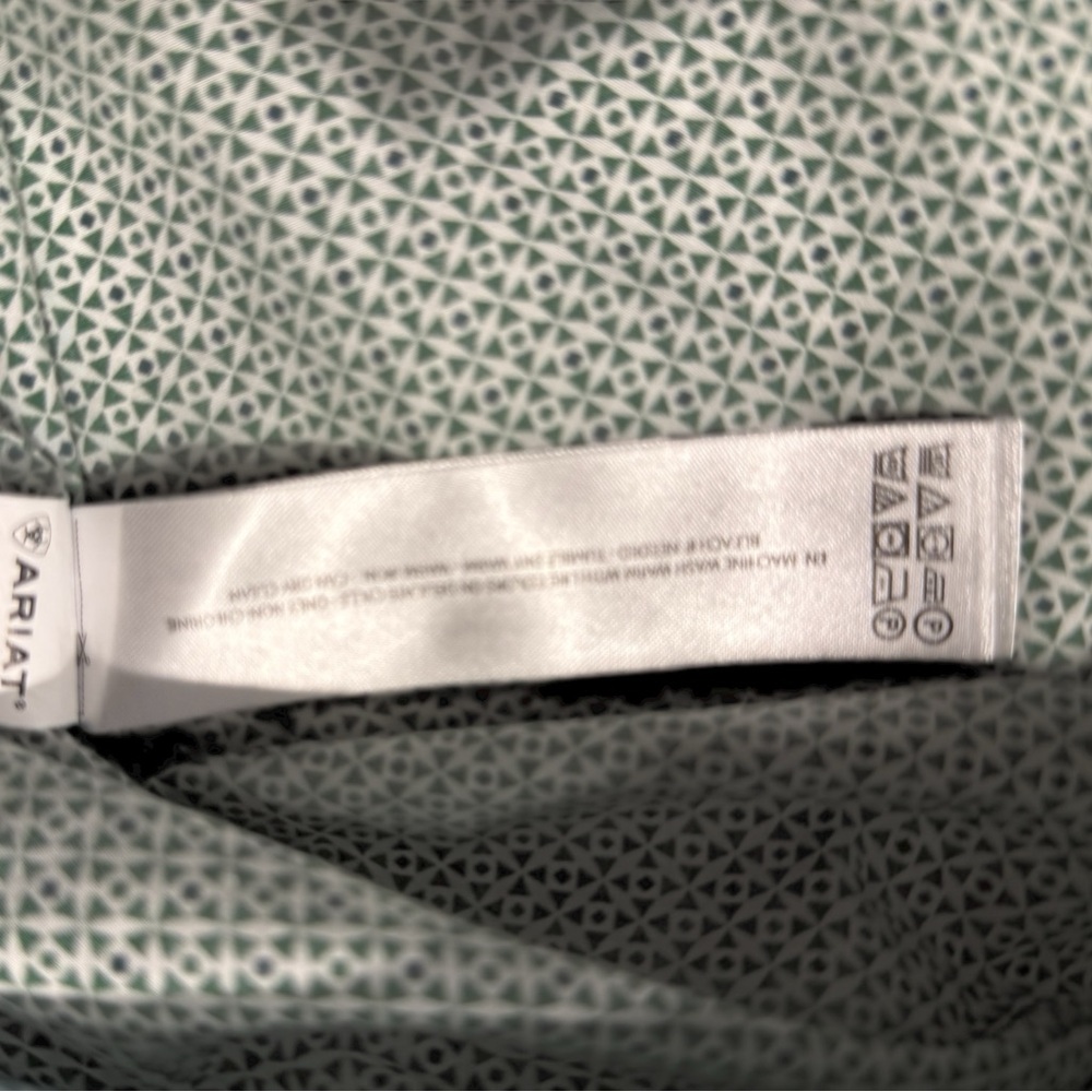 Ariat Green Patterned Casual Button Down Shirt - image 5